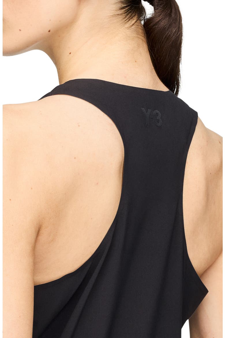 Racer Cinch Dress, Alternate, color, BLACK