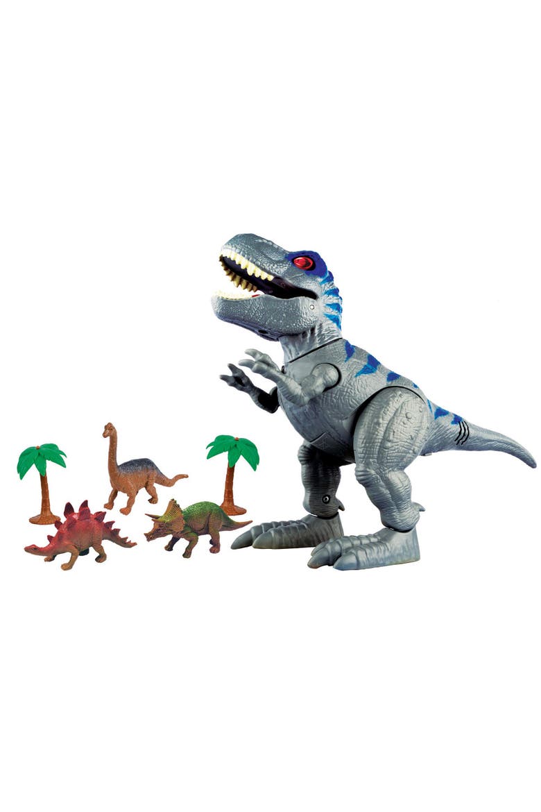 Dinosaur Playset W/ Walking Trex 3+, Main, color, Multicolored