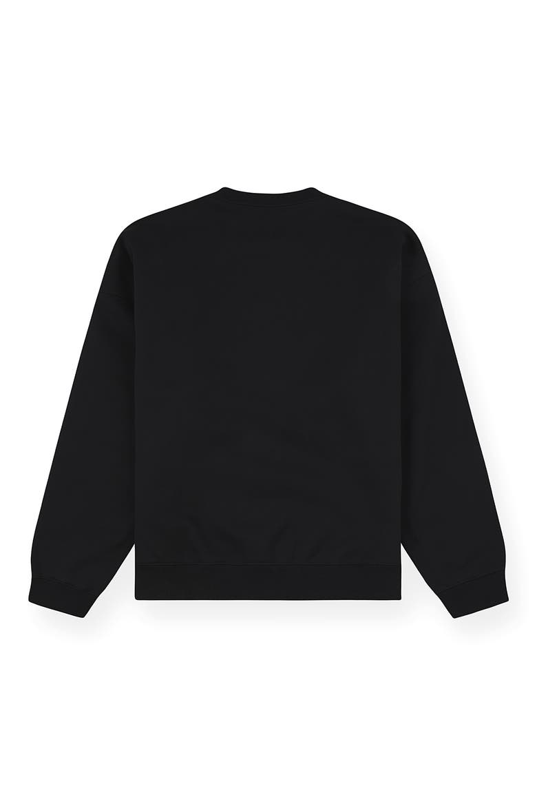 Collegiate Logo Sweatshirt, Alternate, color, BLACK
