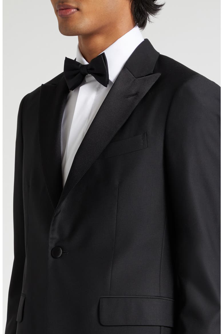 Stretch Wool Tuxedo, Alternate, color, BLACK