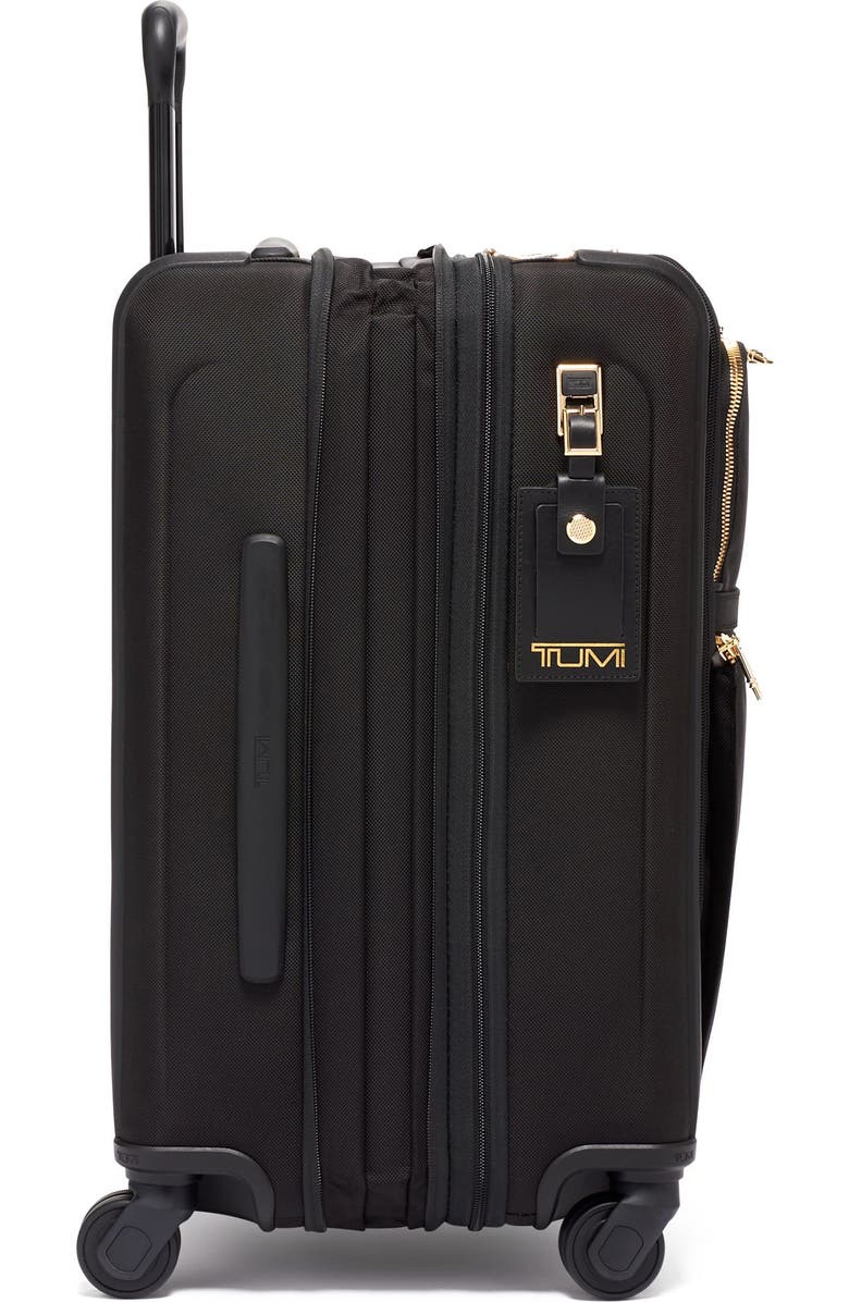 TUMI Alpha 3 22-Inch Wheeled Dual Access Continental Carry-On Bag, Alternate, color, Black/ Gold