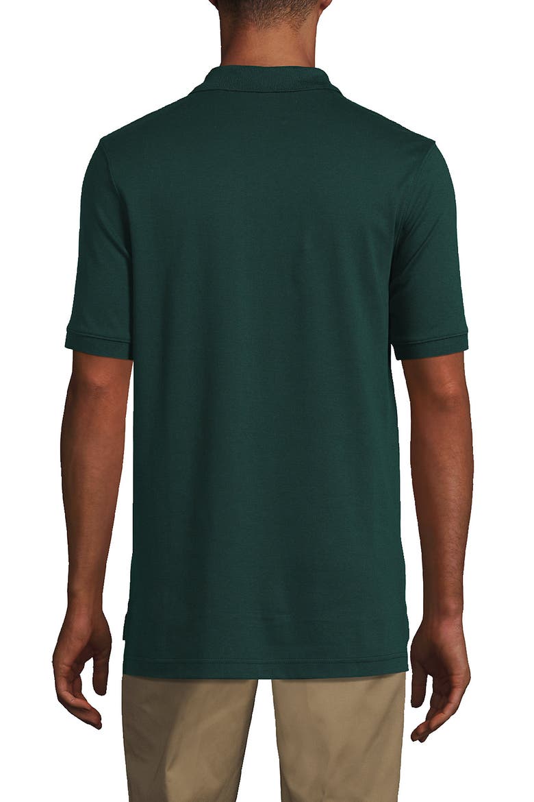 School Uniform  Long Sleeve Interlock Polo Shirt, Alternate, color, Evergreen
