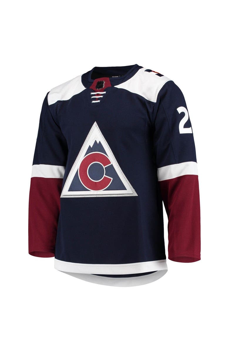 adidas Men's adidas Nathan MacKinnon Navy Colorado Avalanche Alternate Primegreen Authentic Player Jersey, Alternate, color, 