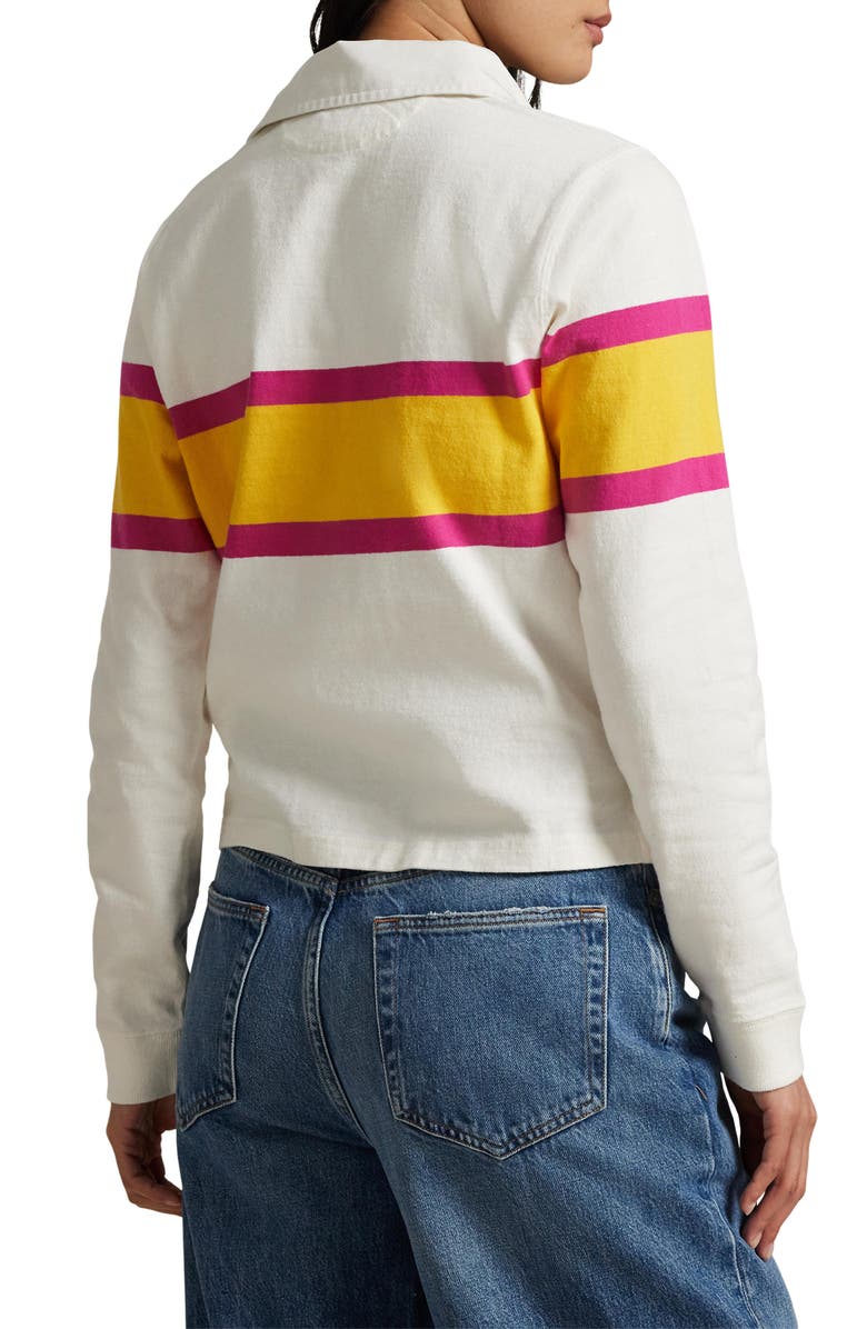 Polo Ralph Lauren Colorblock Cotton Rugby Shirt, Alternate, color,
