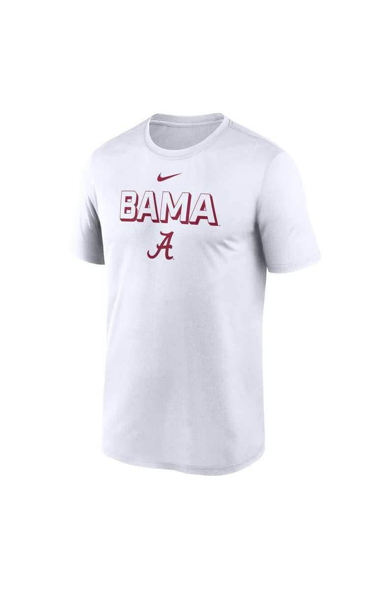 Nike Men's Nike White Alabama Crimson Tide 2025 Sideline Legend Performance T-Shirt, Alternate, color,
