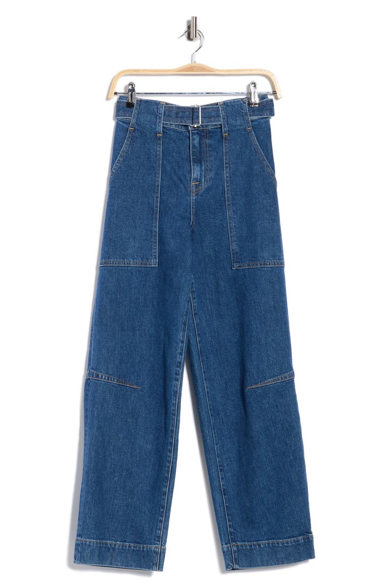 Simkhai Jenny Belted Crop Pants, Alternate, color, 