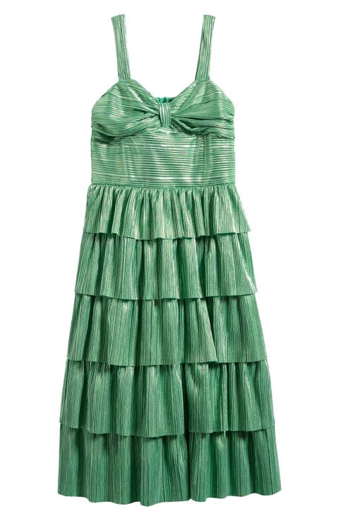 Kids' Plissé Tiered Maxi Dress (Big Kid)