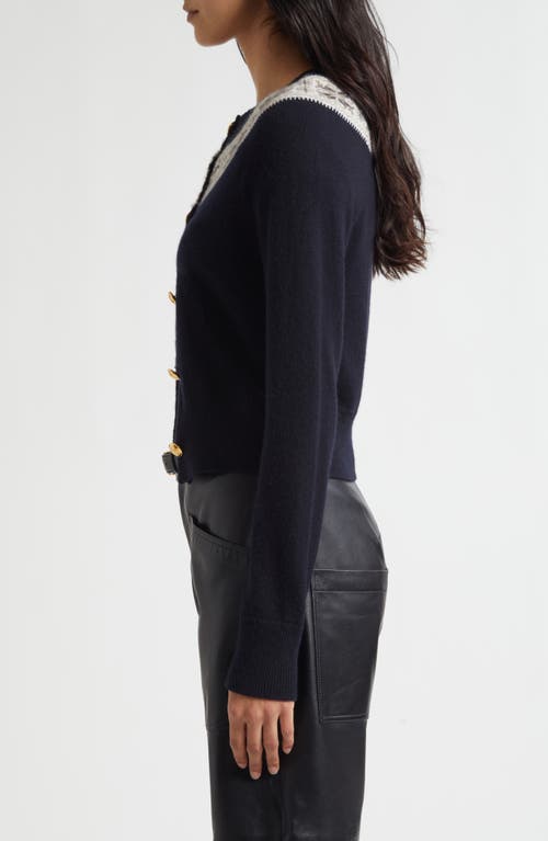 Nili Lotan Josefa Cashmere Cardigan In Blue