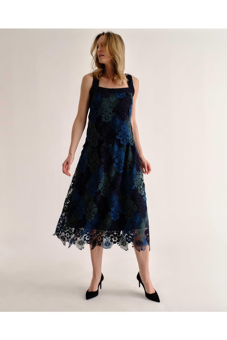 Hope Ombre Lace Tank, Alternate, color, Navy