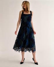 Cartolina Catherine Ombre Lace Midi Skirt