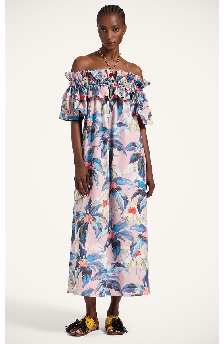 La DoubleJ Breakfast Dress Maxi Tropicana Mauve, Main, color, 