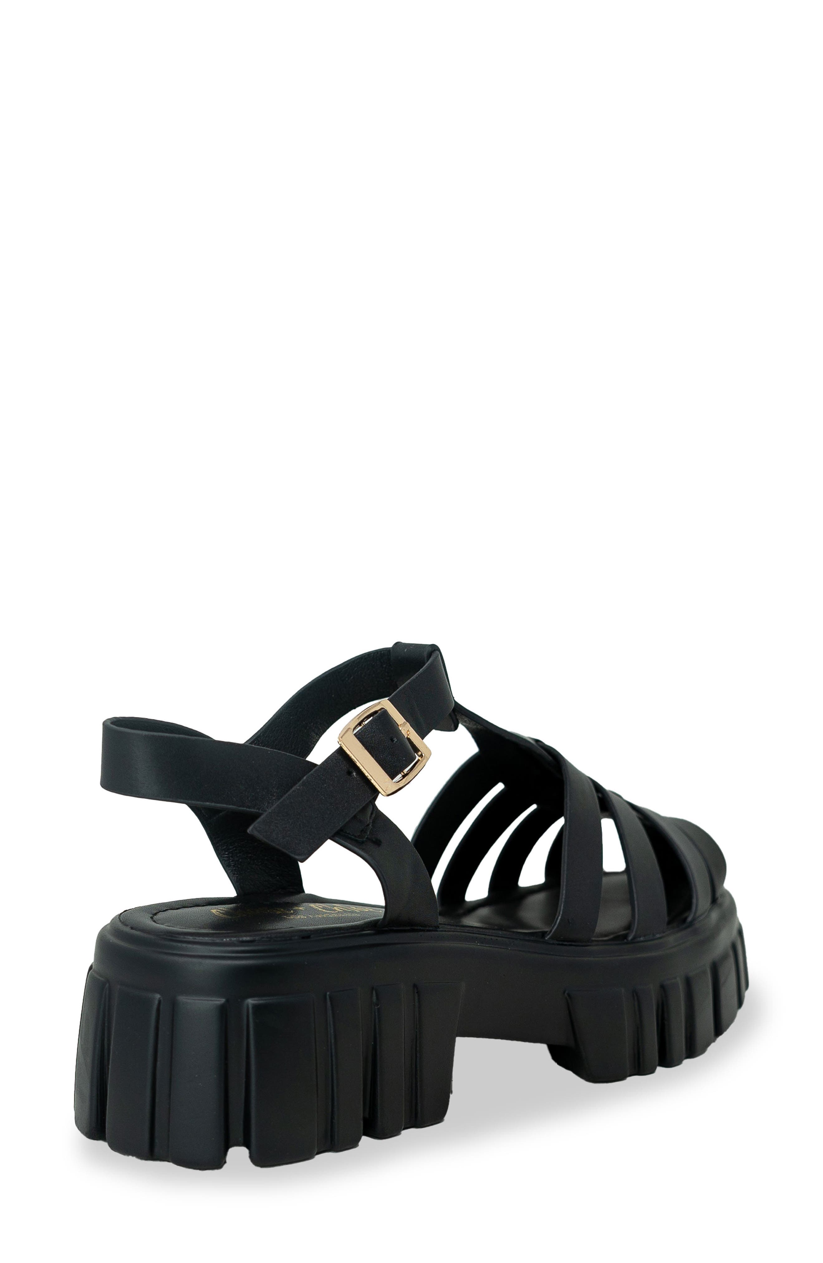 CHASE AND CHLOE Theo Lugged Platform Fisherman Sandal, Alternate, color, 