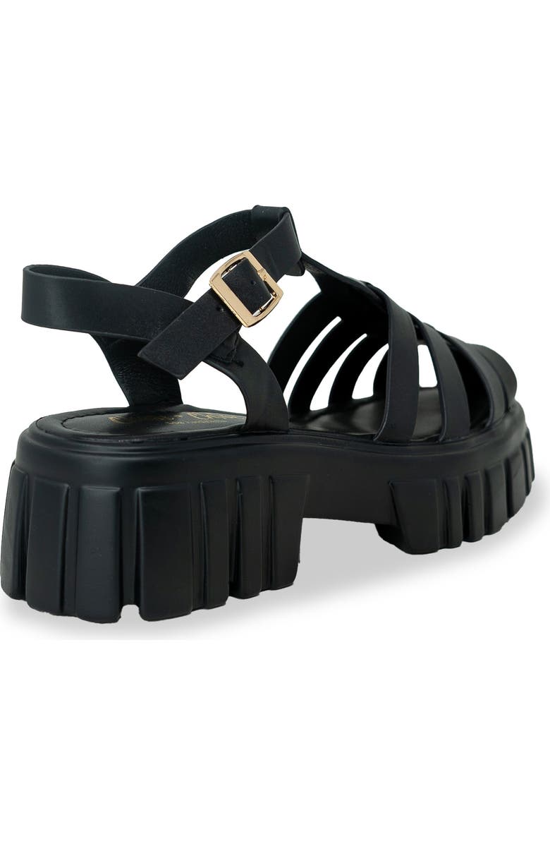 CHASE AND CHLOE Theo Lugged Platform Fisherman Sandal, Alternate, color,