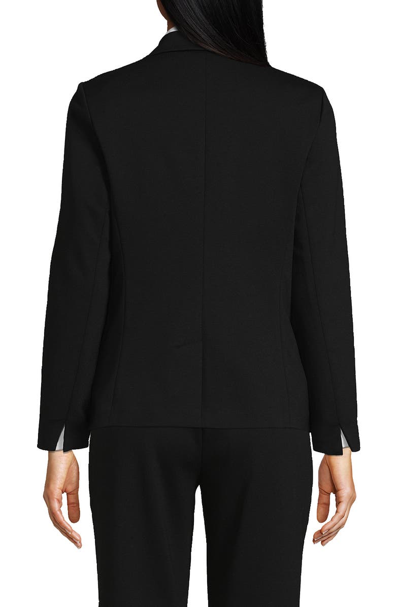 Lands
 End Two Button Ponte Blazer, Alternate, color, Black