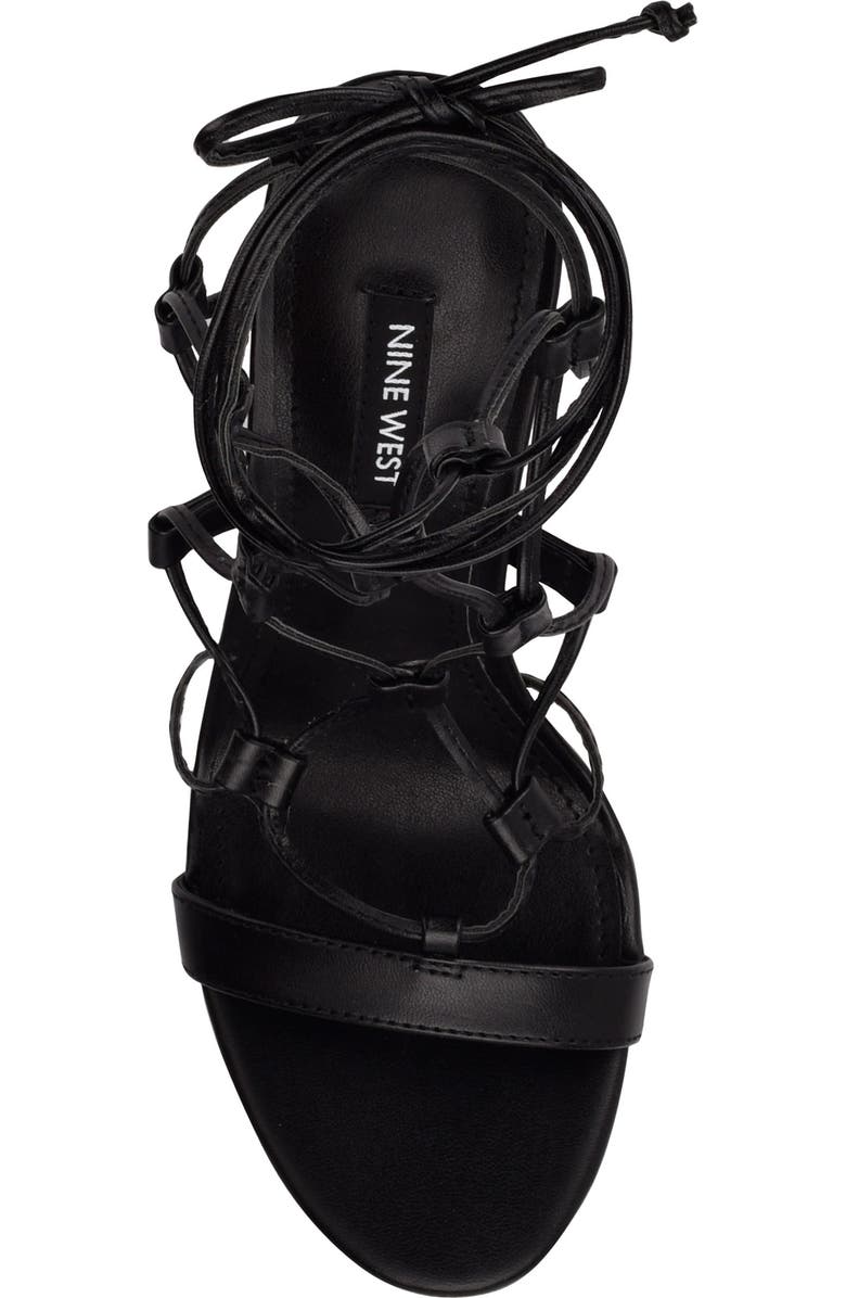 Nine West Mix Lace-Up Sandal, Alternate, color,