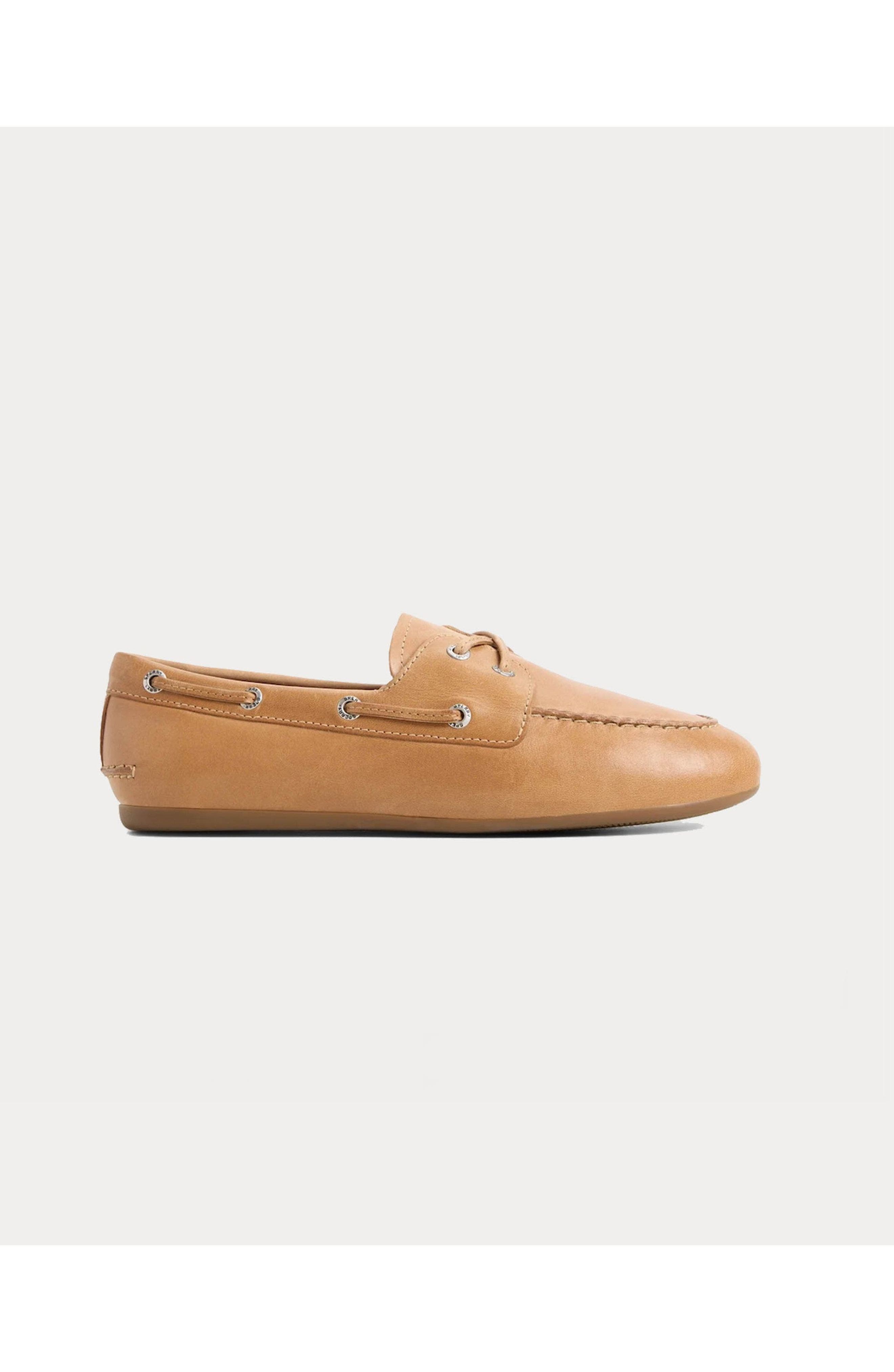 Sperry Slimboat Soft Leather Boat Shoe, Main, color, Light Brown