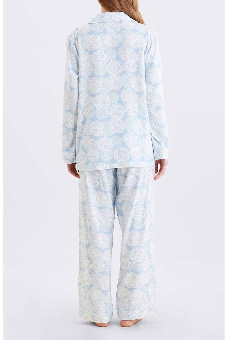 Snowball Cosy Cotton Blend Pajamas, Alternate, color, WINTER BLUE