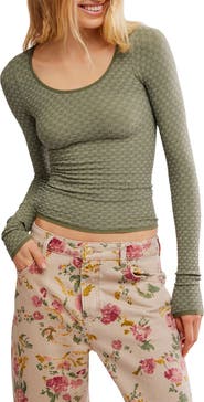 Free People Love Letter Long Sleeve Top