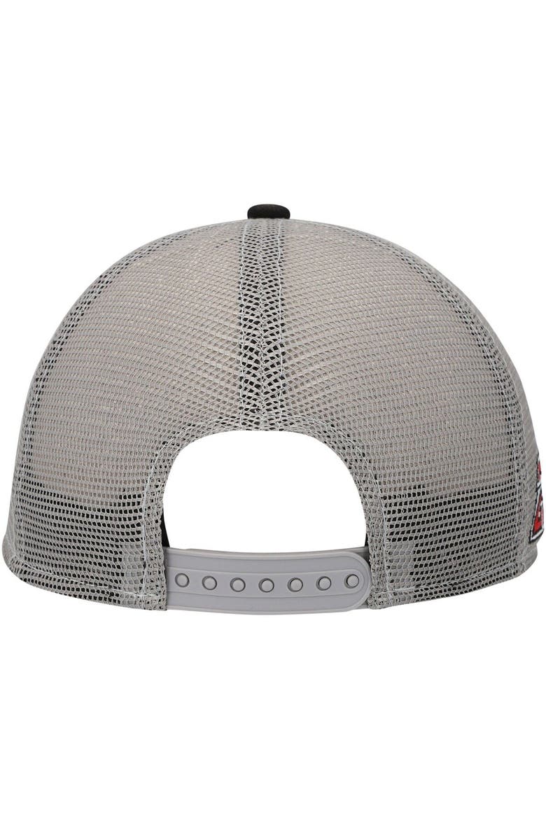 Men's New Era Gray/Black Kurt Busch Golfer Snapback Hat, Alternate, color, Gray