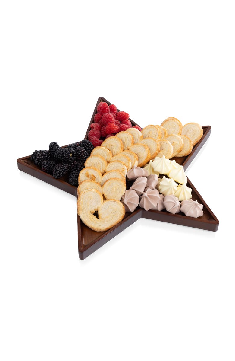 Toscana Star Serving Tray, Alternate, color, Stained Parawood