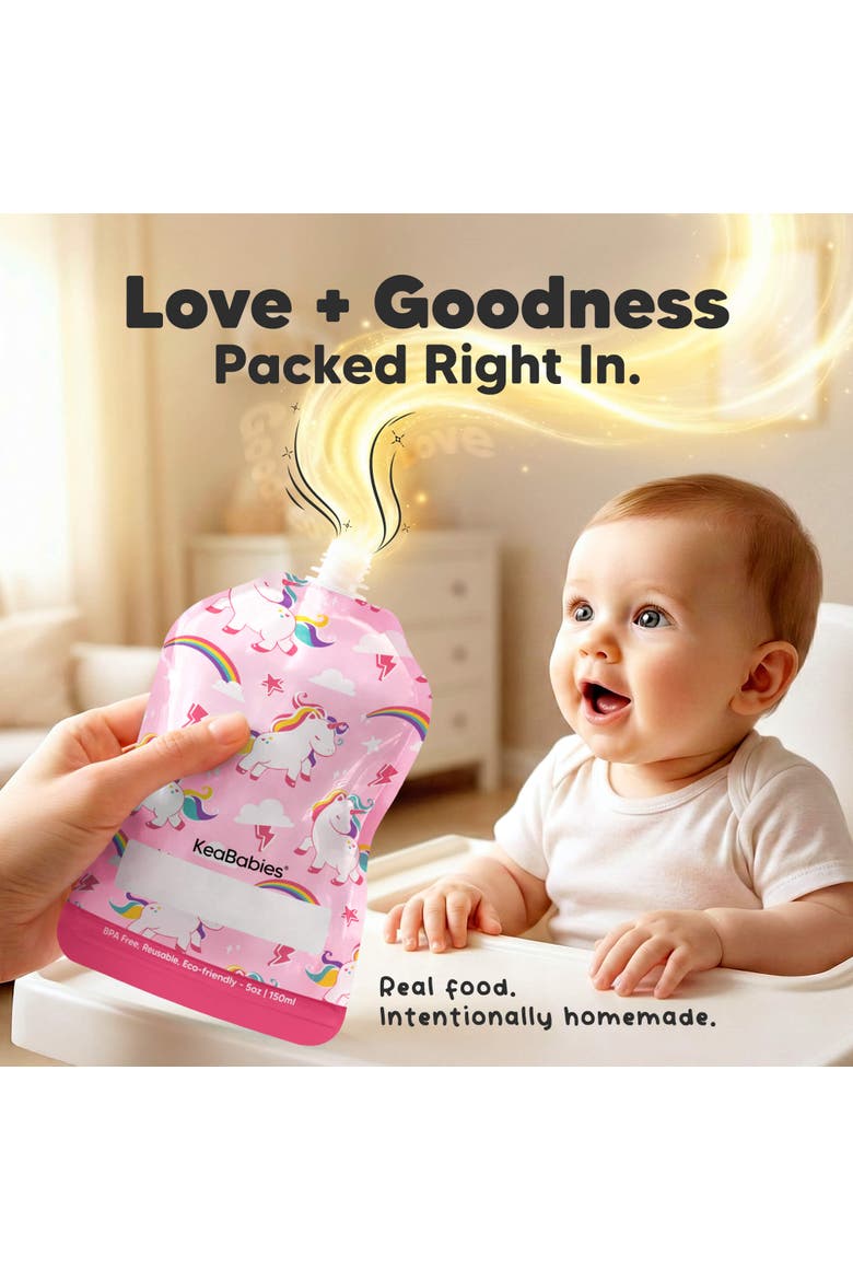 12-Pack Prep Reusable Food Pouches, Alternate, color, Star Power