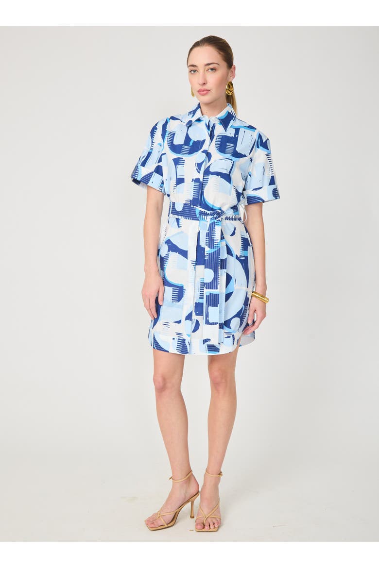 Marlee Dress, Main, color, Geo round print