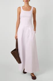 WeWoreWhat Pleated Wide Leg Jumpsuit