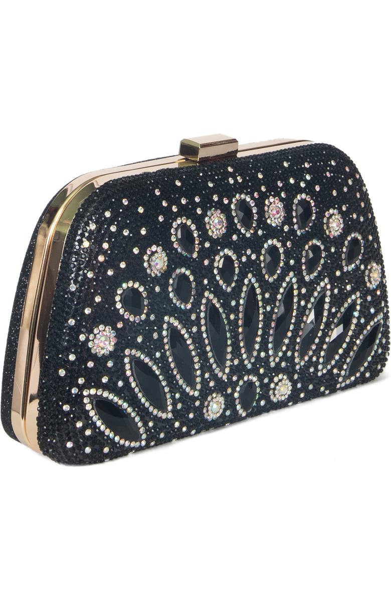 Lauren Lorraine Shana Clutch, Alternate, color, Black