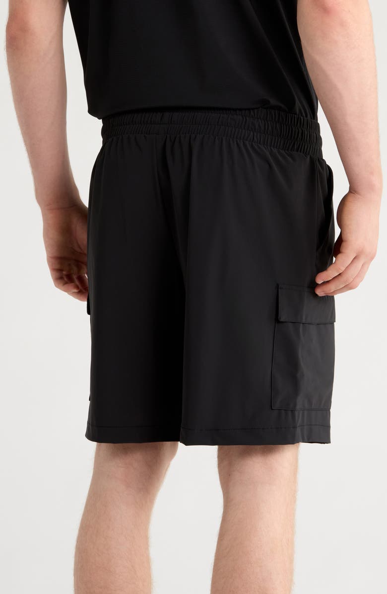 90 DEGREE BY REFLEX Warp Eastport Cargo Shorts, Alternate, color, Black