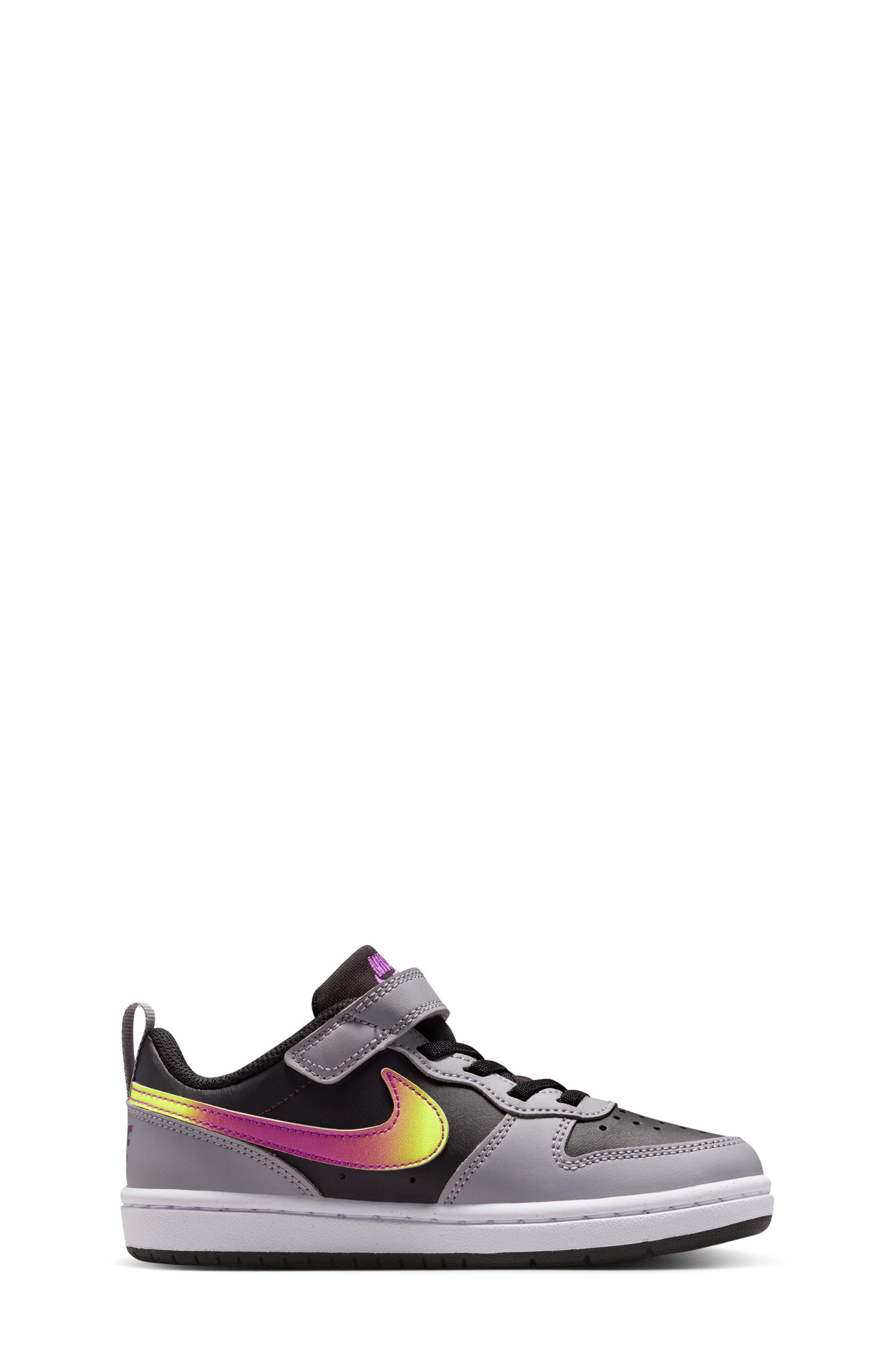 Nike Kids' Court Borough Low Recraft Sneaker, Alternate, color, Black/ Purple/ Grey/ White