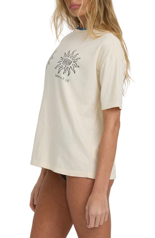 Billabong Laura Oversize Cotton Graphic T-shirt In Neutral