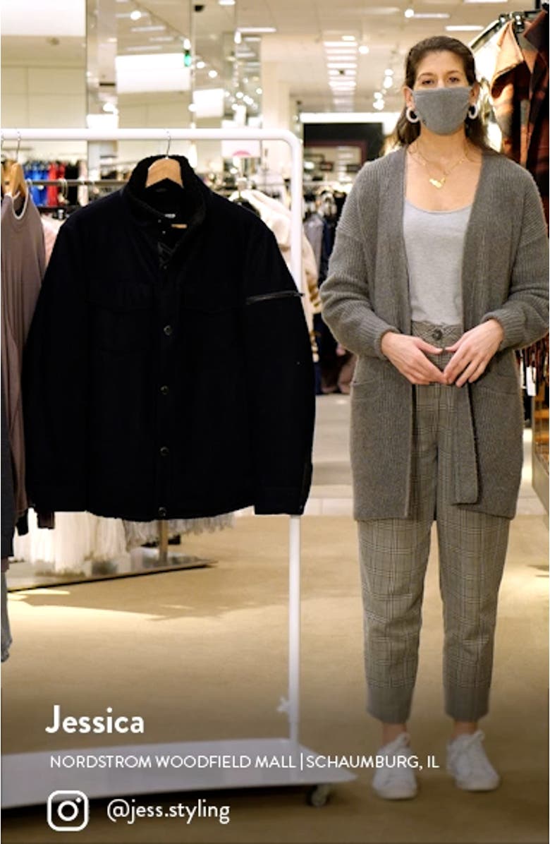 Fleece Lined Wool Blend Shirt Jacket, sales video thumbnail