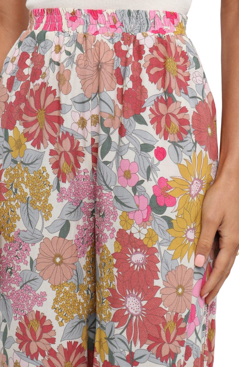 Petal & Pup Hart High Waist Floral Wide Leg Pant, Alternate, color, Floral