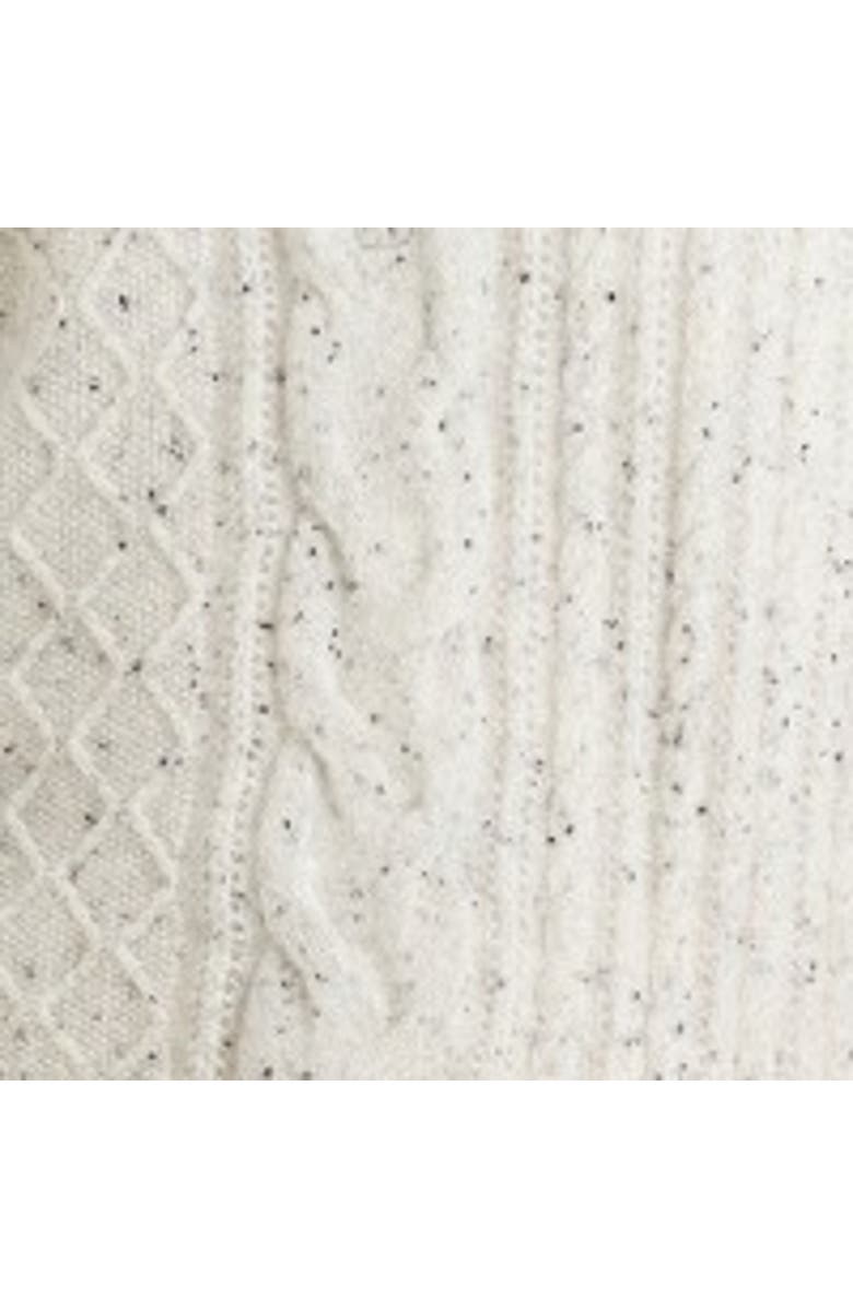 Brodie Pure Cashmere Mix Cable 100% Cashmere Half Zip Sweater, Alternate, color, Forst