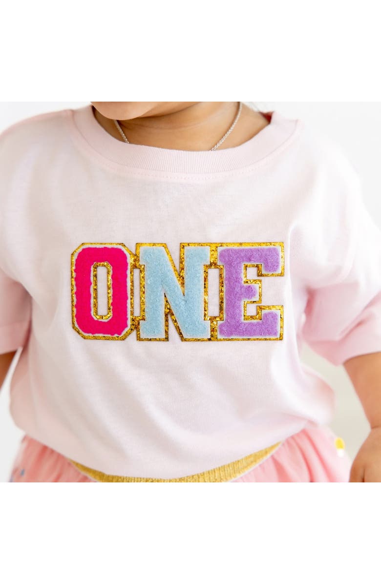 Sweet Wink First Birthday Patch Short Sleeve T-Shirt, Alternate, color,