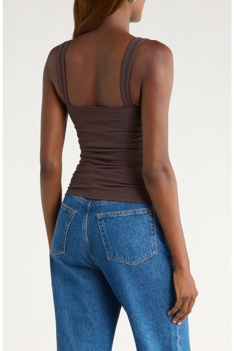 Trish Ruched Tank, Alternate, color, MOLE