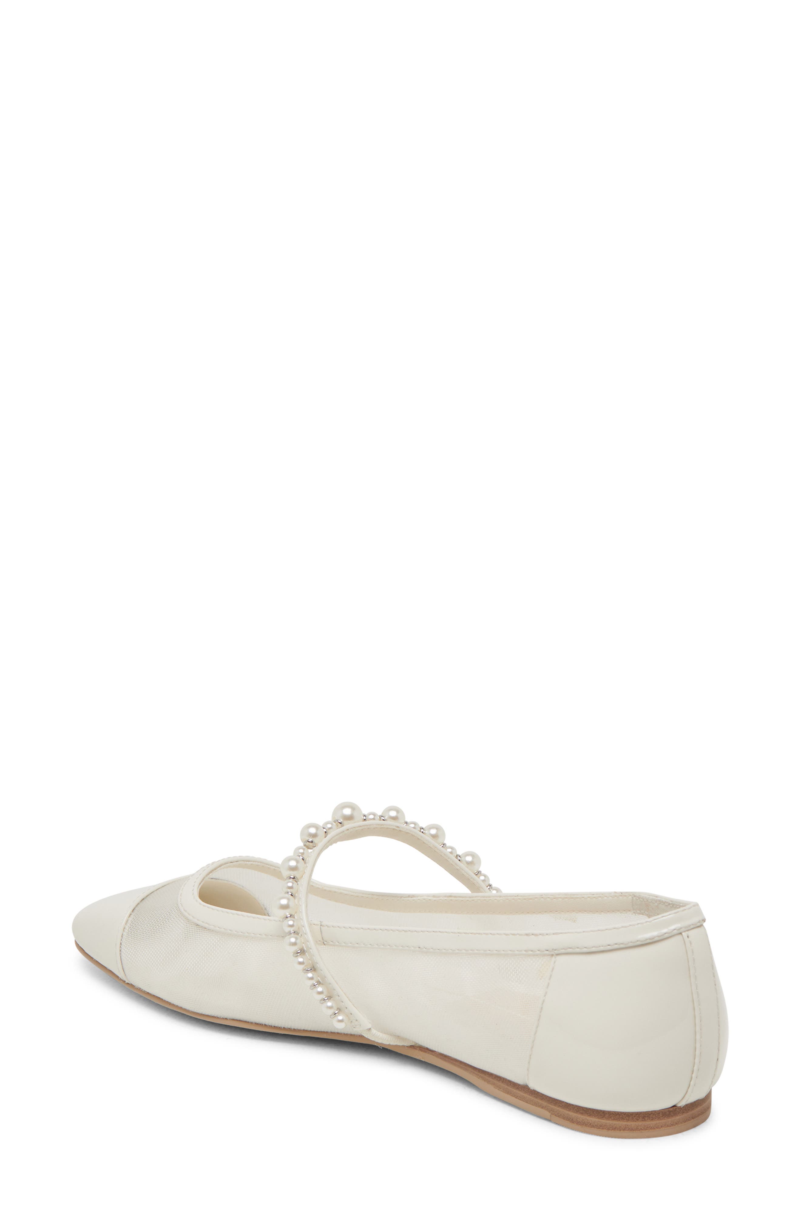 Dolce Vita Rollin' Pearl Mary Jane Flat, Alternate, color, White Mesh