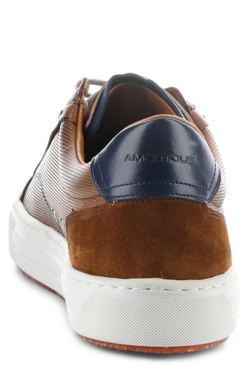 Ambitious 11218 Low Top Sneaker In Camel Leather/suede