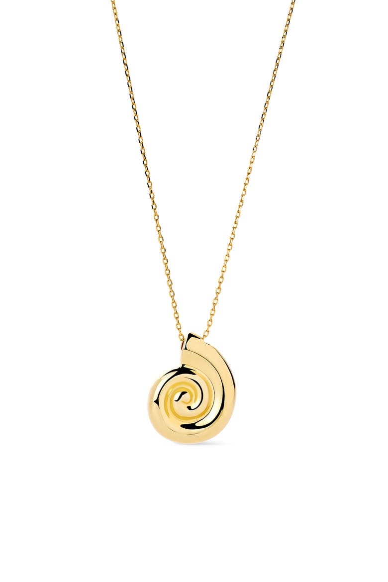 Shell Necklace - Ariel Pendant, Main, color, Gold
