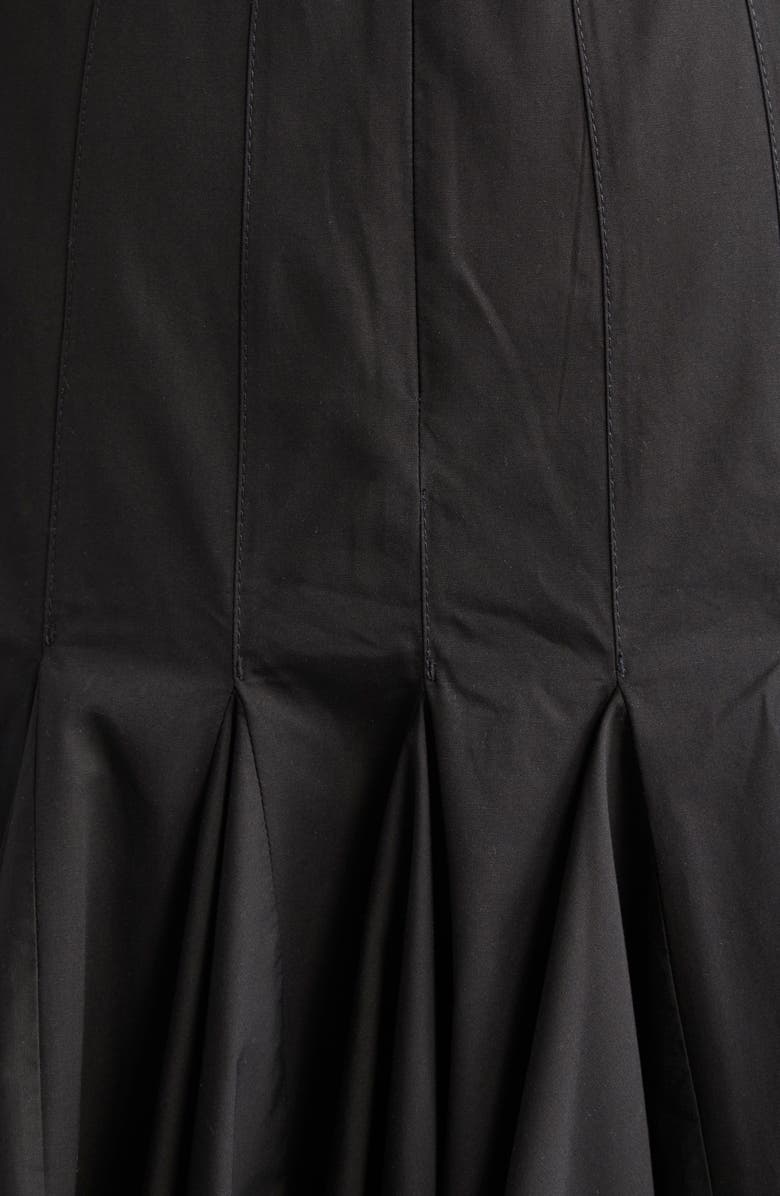 Jacquemus La Robe Agave Drop Waist Cotton Poplin Midi Dress, Alternate, color, Black