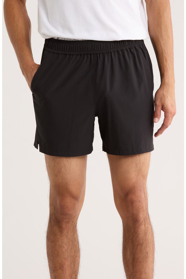 Sprint 5-Inch Performance Shorts, Main, color, BLACK CAVIAR