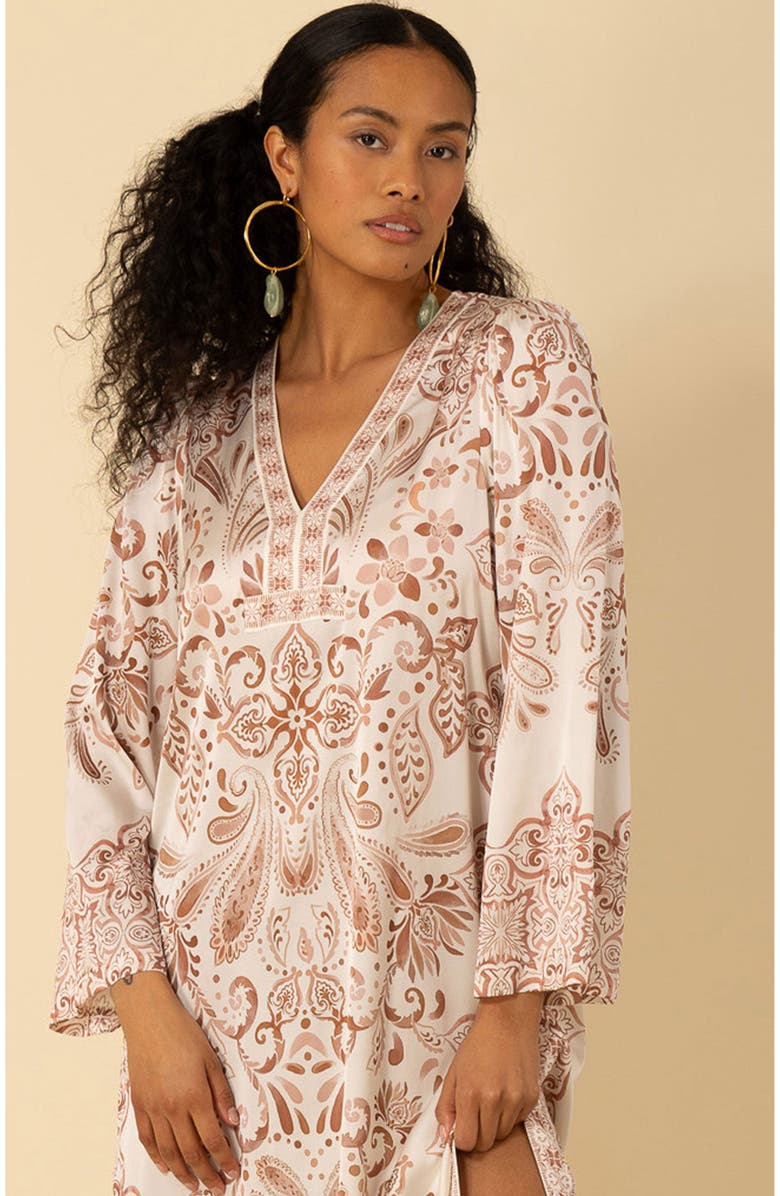 Halebob Nalani Charmeuse Caftan Dress, Alternate, color,