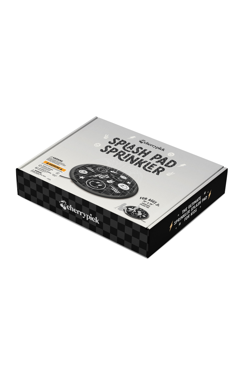 Cherrypick Sprinkler Splash Pad, Main, color, Monochrome Smiley