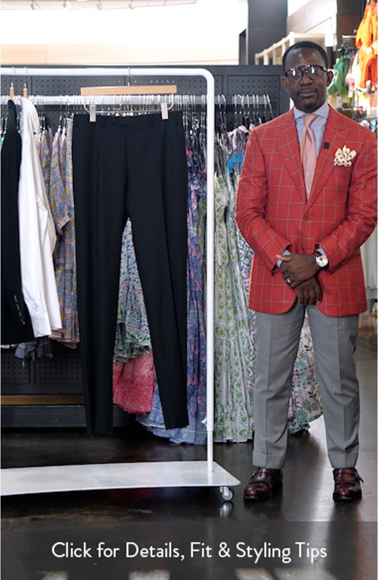 Wool Flat Front Trousers, sales video thumbnail