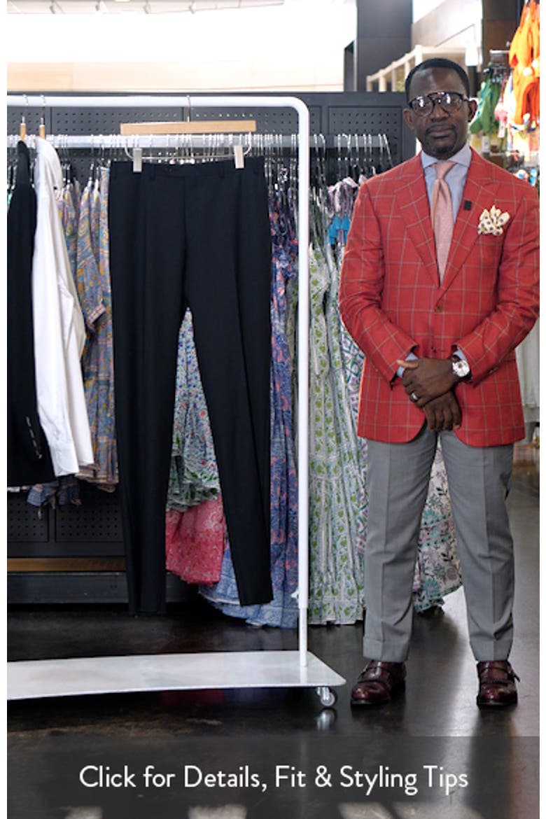 Wool Flat Front Trousers video