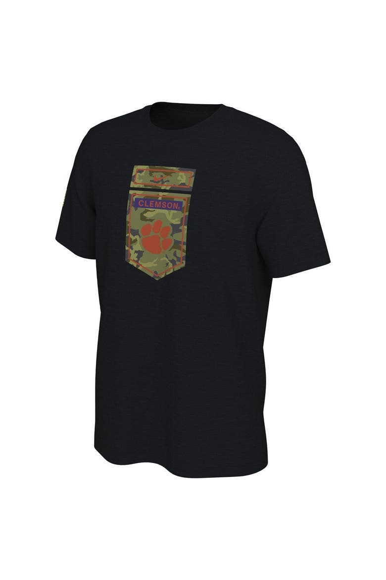 Men's Nike Black Clemson Tigers Veterans Camo T-Shirt, Alternate, color, Black