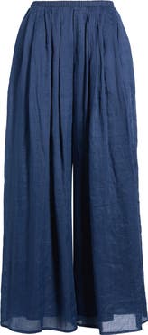 A.REN Brigette Wide Leg Linen Pants