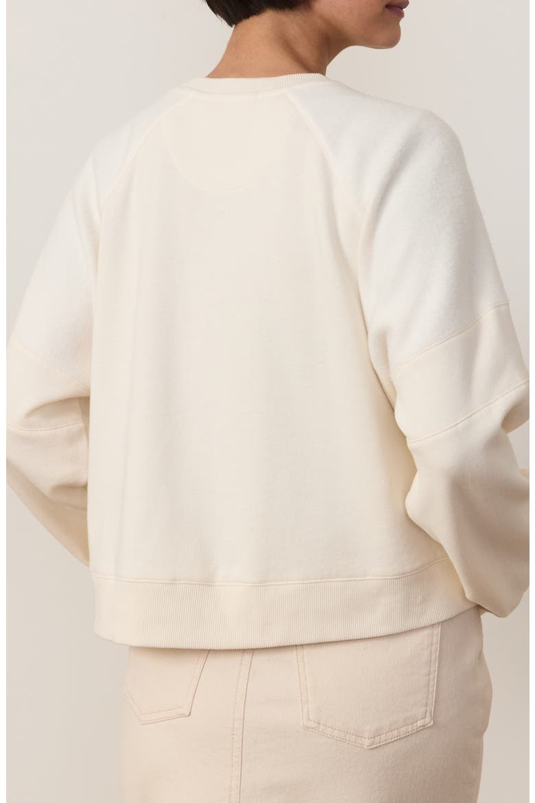 Cloud 9 Crop Sweatshirt, Alternate, color, ANTIQUE WHITE
