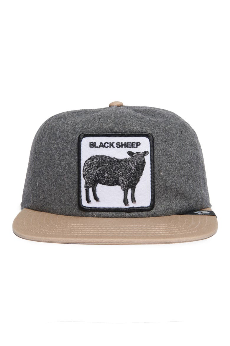 Flock Mountain Patch Trucker Hat, Alternate, color, GREY HEATHER