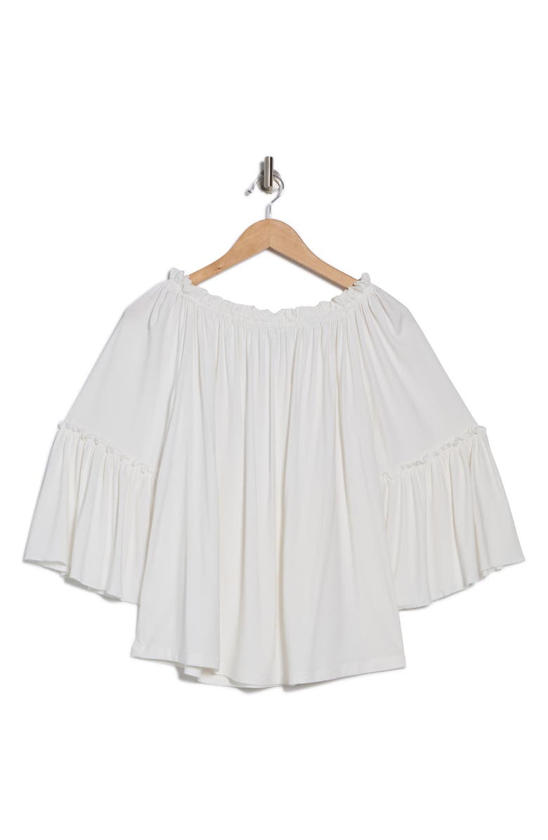 PATRIZIA LUCA Off-the-Shoulder Flowy Top, Alternate, color, White
